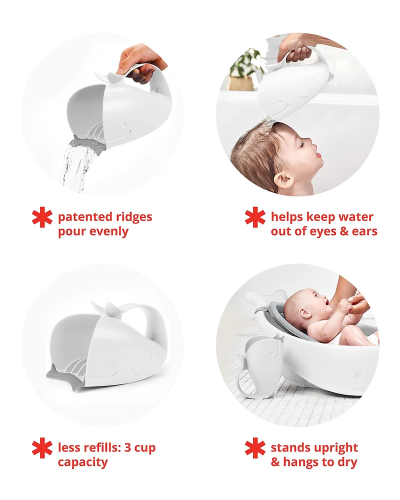 MOBY® Waterfall Bath Rinser - White