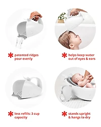 MOBY® Waterfall Bath Rinser - White