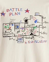 Kid Christmas Home Alone Long-Sleeve Graphic Tee - Cream