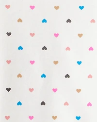 Toddler Girl Heart Velour Dress Set - Pink