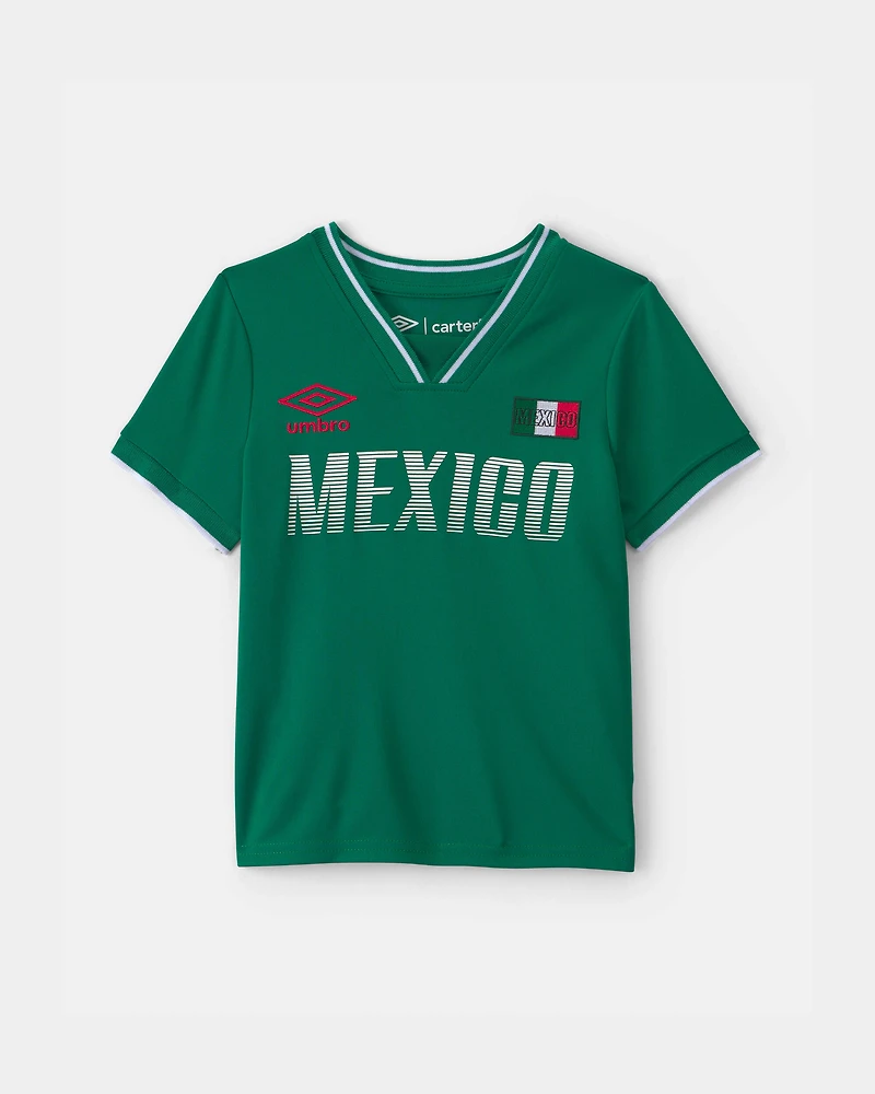 Toddler 2-Piece Umbro Mexico Soccer Jersey & Short Set - Green/White/Red