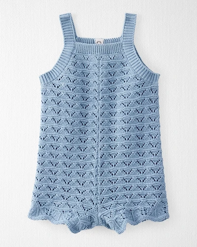 Baby Organic Cotton Pointelle Romper