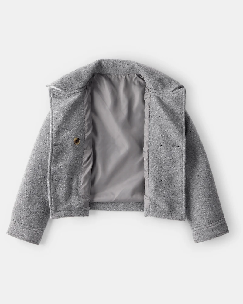 Girls Long-Sleeve Fashion Jacket - Grey