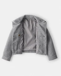 Girls Long-Sleeve Fashion Jacket - Grey