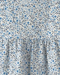 Toddler Girl Organic Cotton Tiered Dress Meadow Bloom