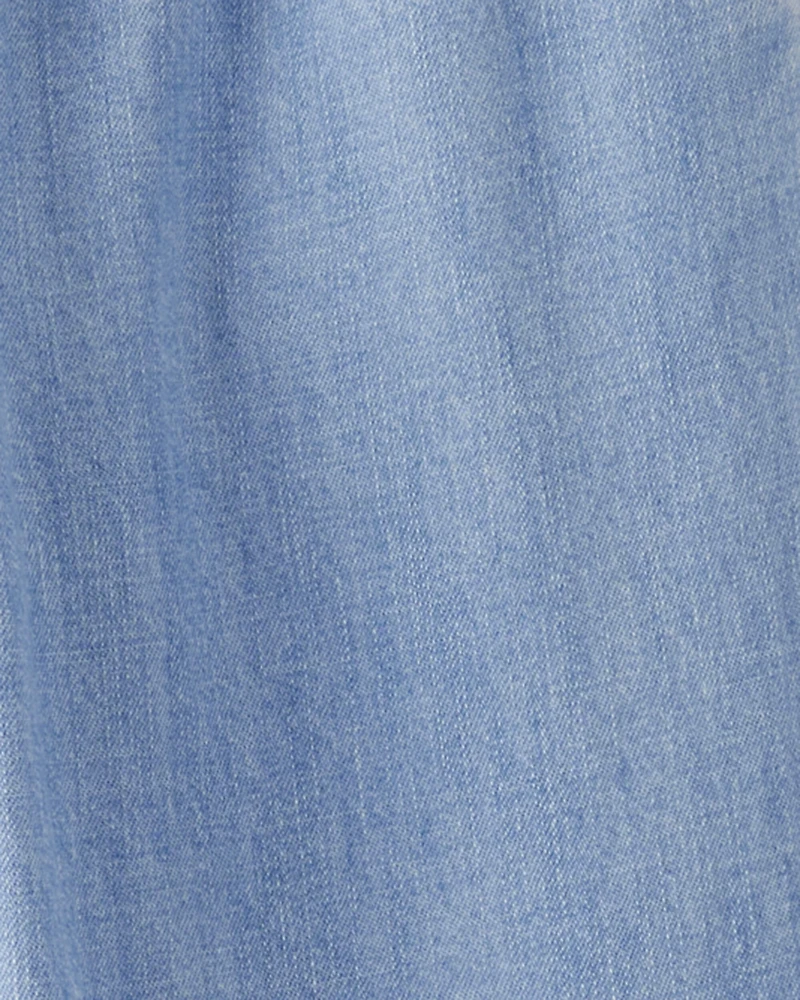 Toddler Boy Organic Cotton Chambray Pants