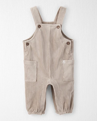 Baby Recycled Velour Overalls