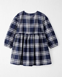 Toddler Girl Organic Cotton Flannel Dress