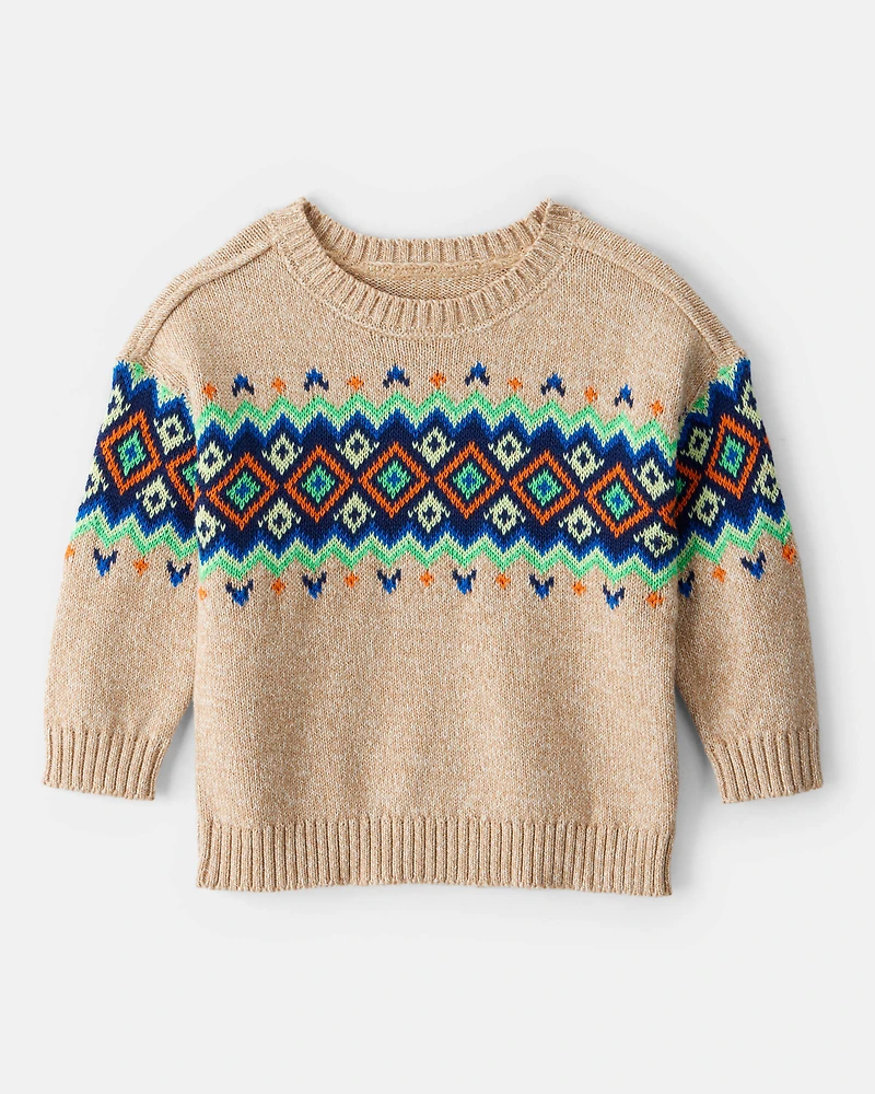 Baby Boy Sweater - Tan