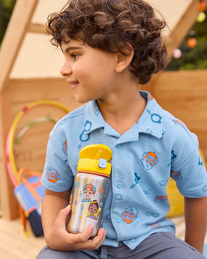 Blippi & Meekah Stainless Steel Straw Bottle