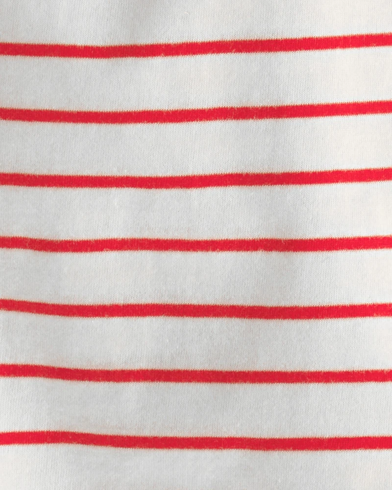 Baby Girl 3-Piece Sailboat Short-Sleeve Top, Bodysuit & Short Set - Red/White