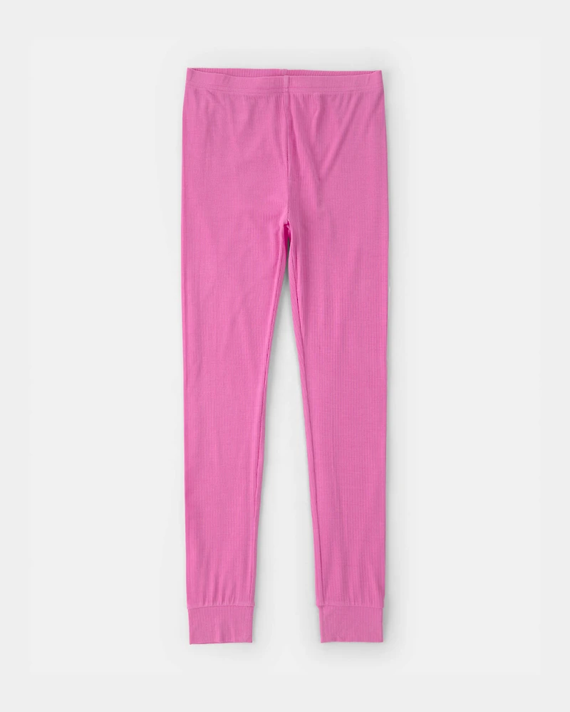 Girls PurelySoft Short-Sleeve Snug Fit 2-Piece Pyjama Set - Pink