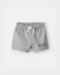 Baby Boy 3-Piece Varsity Cardigan, Bodysuit & Short Set - Green/Grey