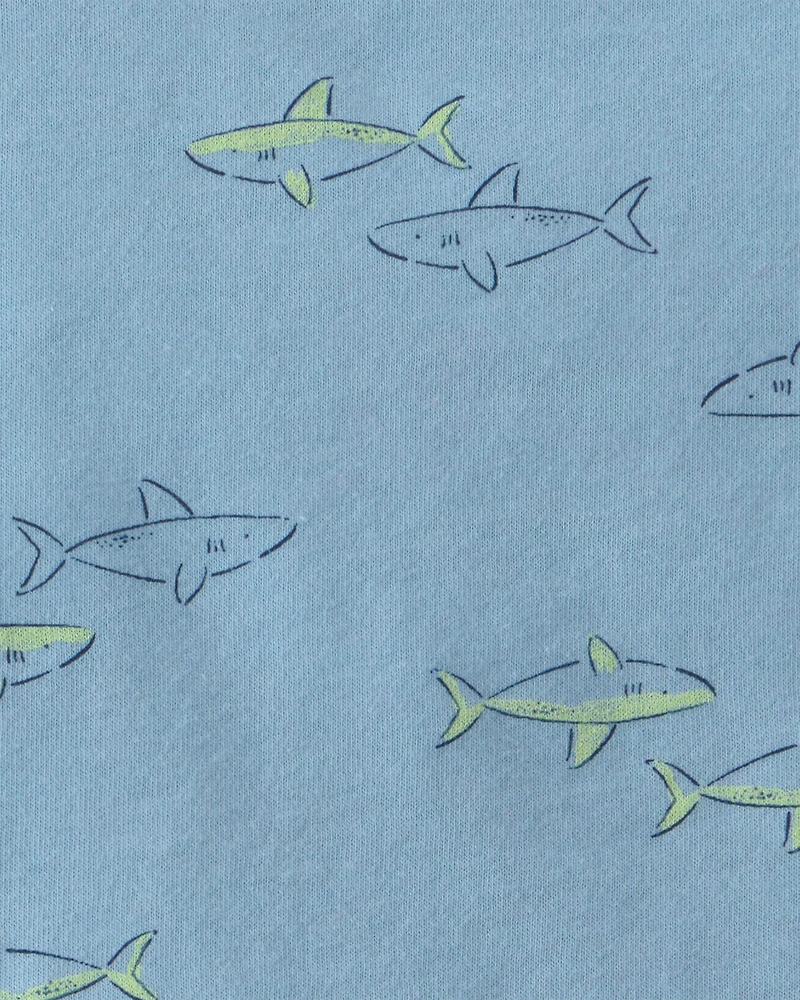 Baby Boy Shark Tank Top - Blue