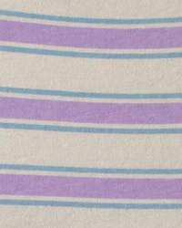 Baby Girl Striped Short-Sleeve Dress - Blue