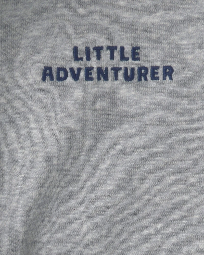 Baby Boy 3-Piece 'Little Adventurer' Buffalo Check Fleece Layering Set