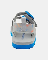 Toddler Boy Strappy Casual Sandals - Grey/Blue
