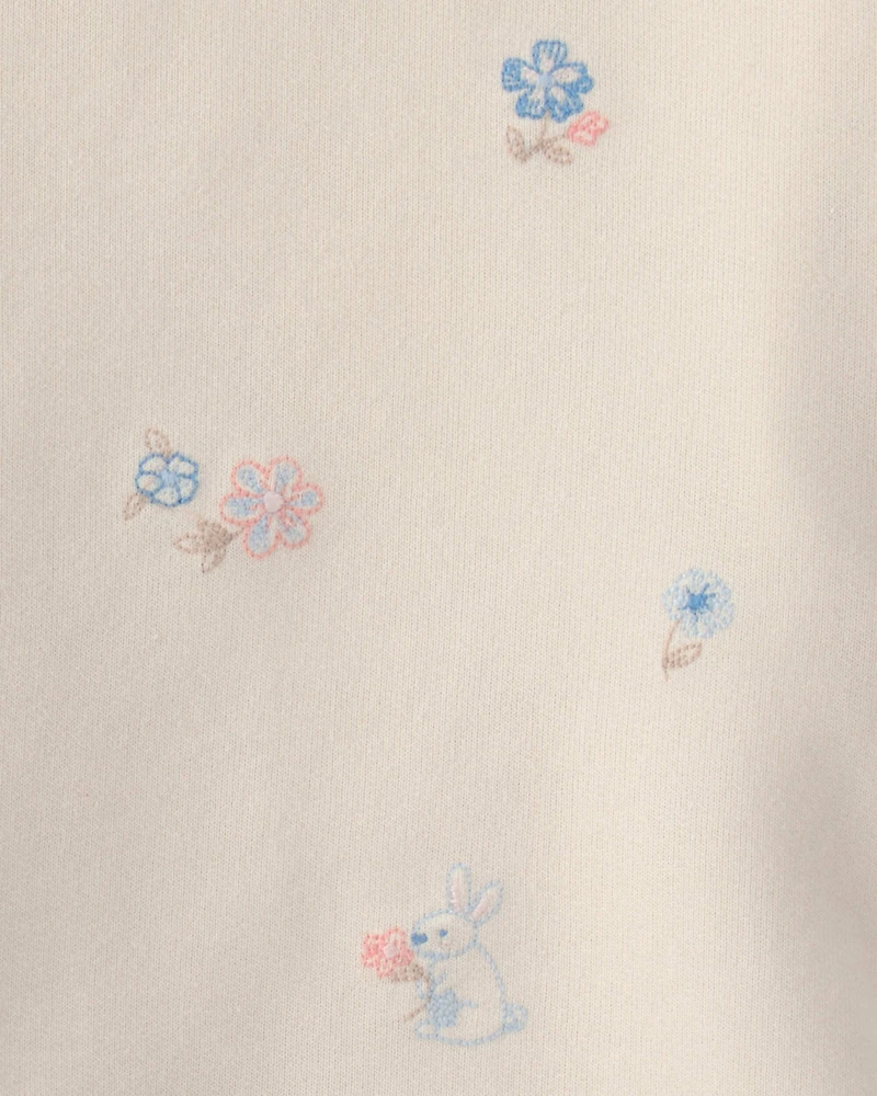 Baby Girl 2-Piece Floral French Terry Top & Skort Set - Cream