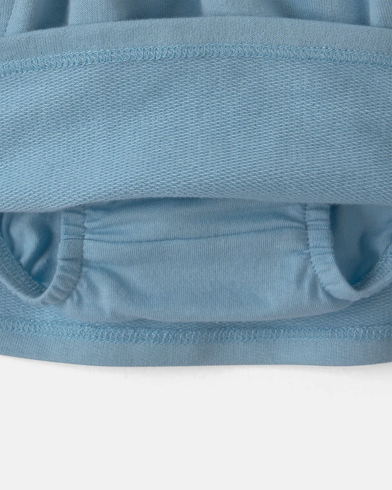 Baby Girl French Terry Skort - Blue