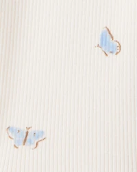 Baby 2-Piece Organic Cotton Ribbed Knit Set Butterfly Breeze Print