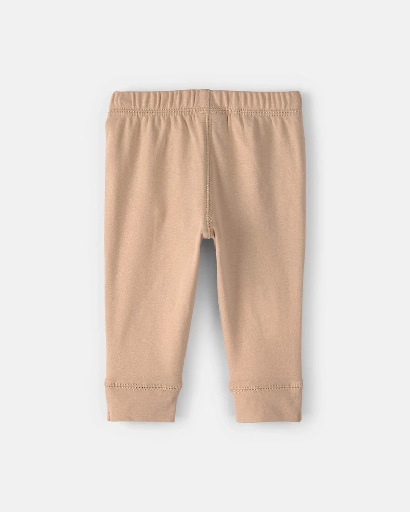 Baby 4-Pack Pull-On Pants - Grey/Ivory/Tan