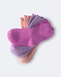 Toddler Girl 3-Pack Crew Socks - Purple/Pink
