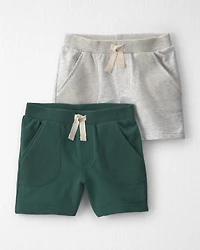 Toddler 2-Pack French Terry Shorts Made with Organic Cotton
