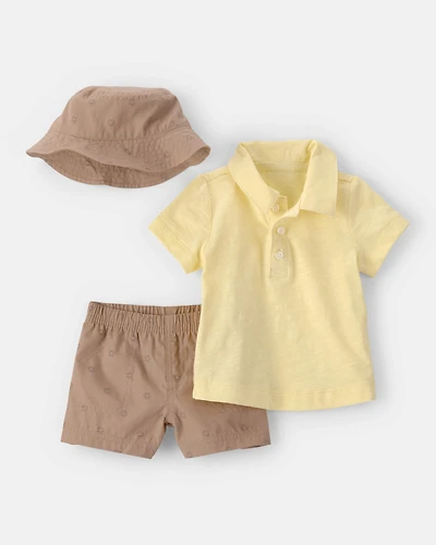 Baby Boy 2-Piece Top & Short Set - Yellow