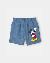 Toddler 2-Piece Disney© Mickey Mouse French Terry Top & Short Set - Blue
