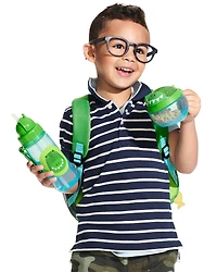 Zoo Straw Bottle - 13 oz - Crocodile