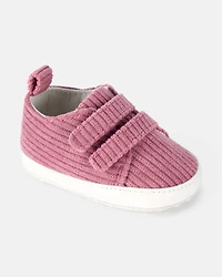 Baby Girl Corduroy Slip-On Shoes - Pink