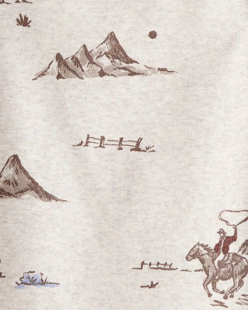 Baby Organic Cotton Pyjamas Western Rodeo Print