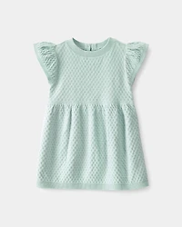 Baby Girl Sweater Dress - Green