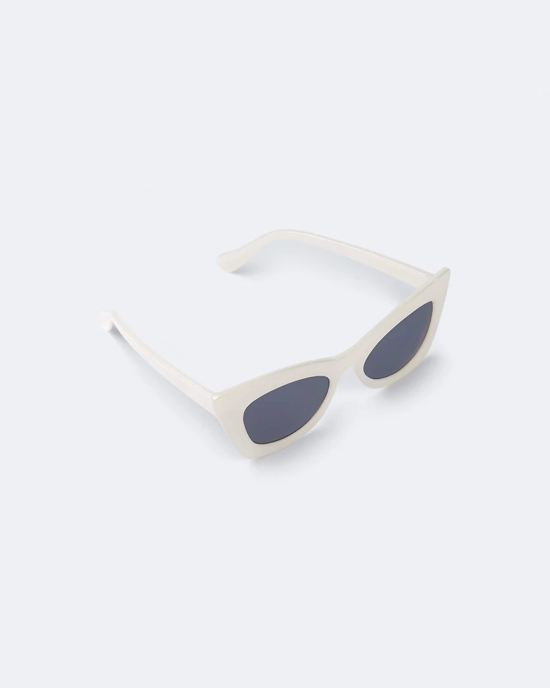 Toddler Girl Cat-Eye Sunglasses - Cream