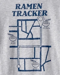 Boys Ramen Graphic Tee - Grey
