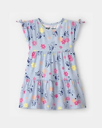 Toddler Girl Bluey™ Floral Dress - Blue