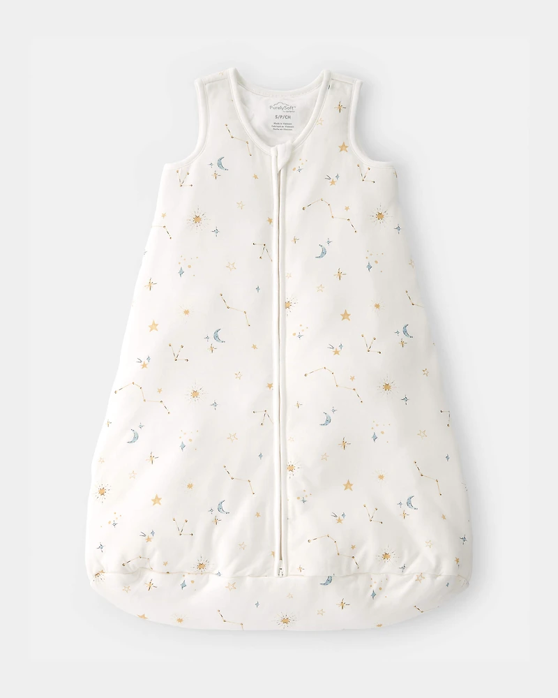 Baby Constellation 2-Way Zip Wearable Blanket - White