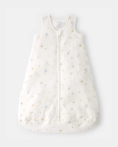Baby Constellation 2-Way Zip Wearable Blanket - White