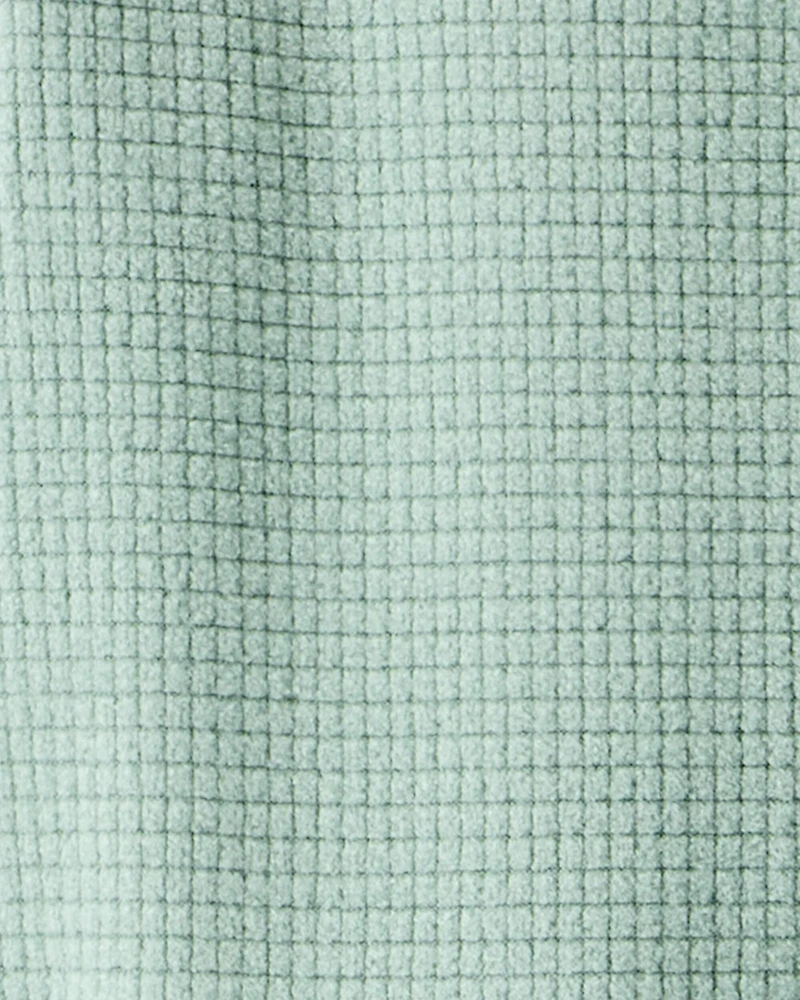 Toddler Boy Loose Fit Long-Sleeve 2-Way Zip 1-Piece Pyjamas - Green