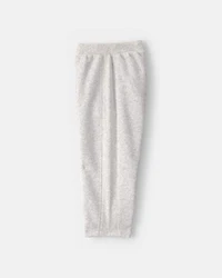 Toddler Girl Fleece Joggers - Grey