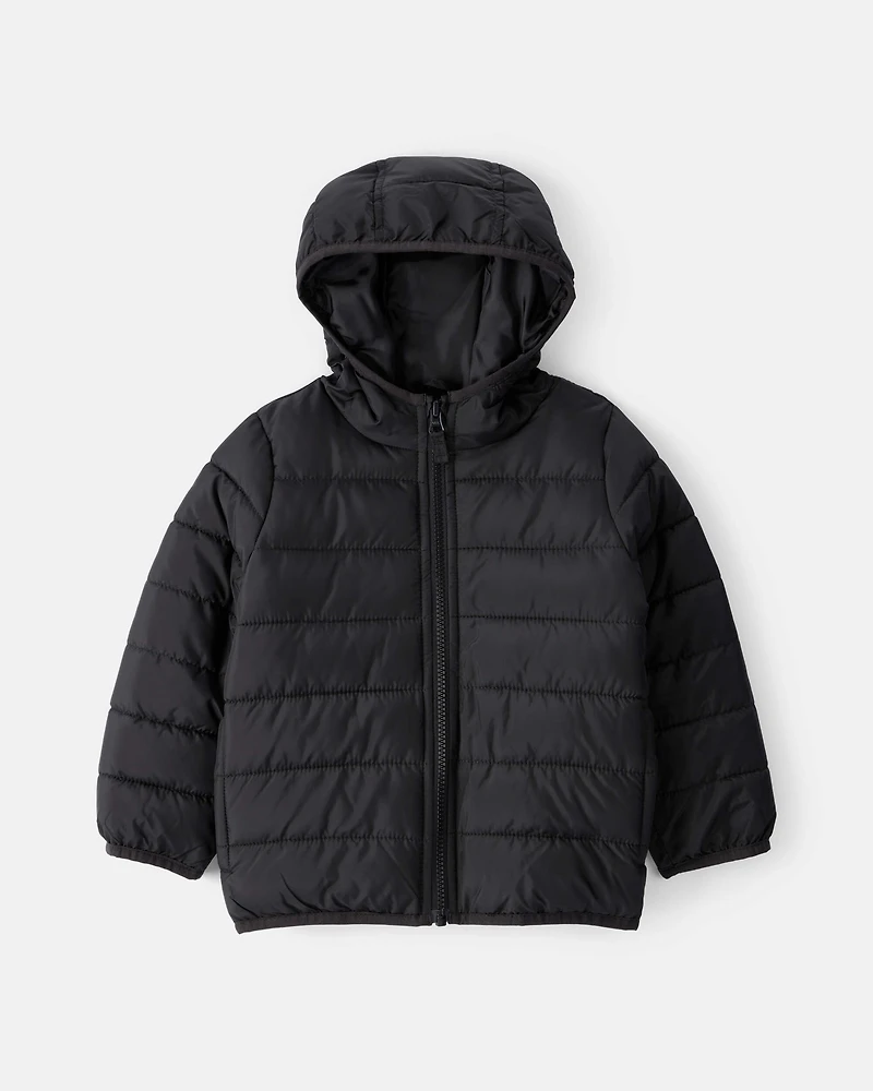 Toddler Boy Midweight Packable Puffer