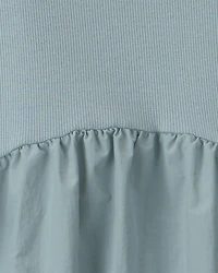 Girls Bow Midi Dress - Blue