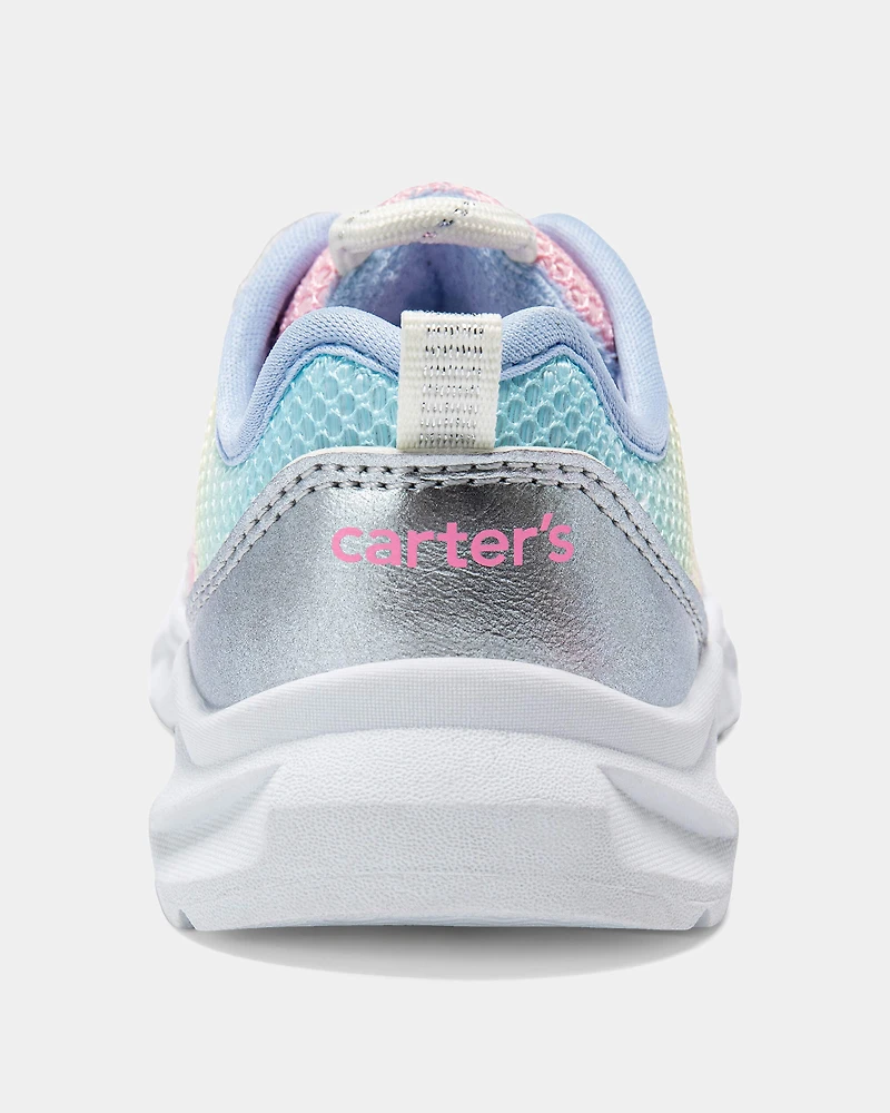 Toddler Girl Metallic Sneakers - Silver