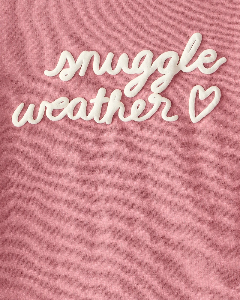 Toddler Girl Snuggle Weather Long-Sleeve Graphic Tee - Pink