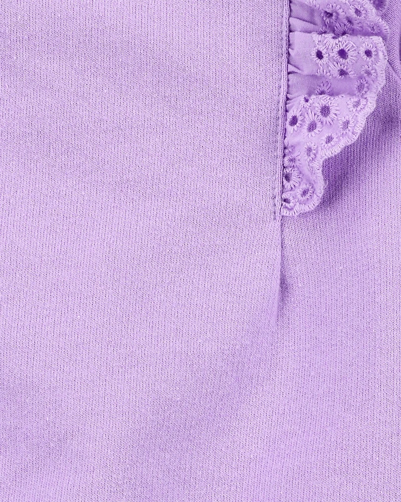 Baby Girl 3-Piece Flutter Outfit Set - Purple