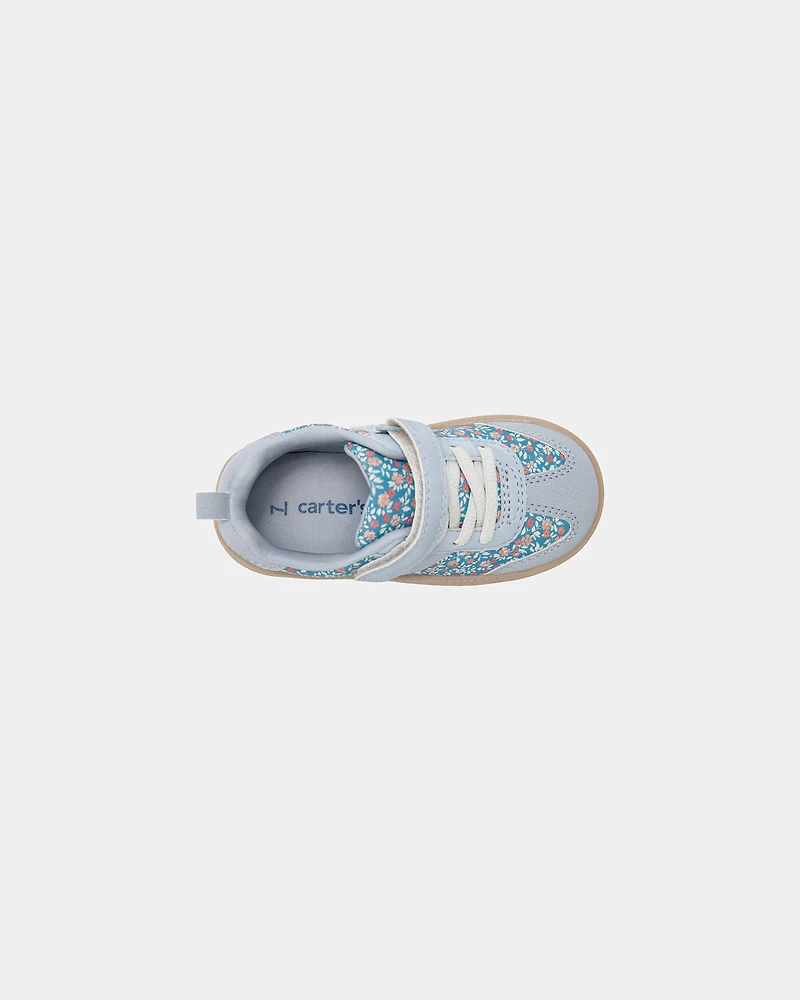 Toddler Girl Floral Casual Shoes - Blue