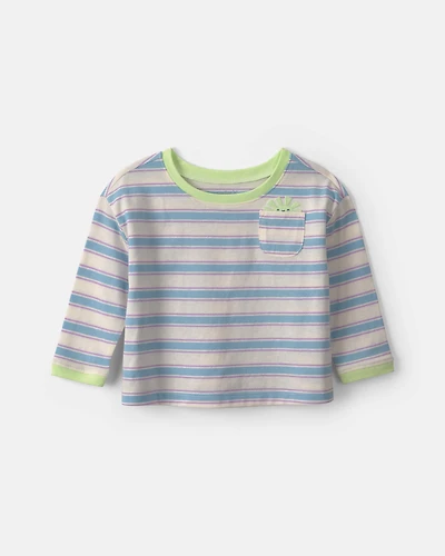 Baby Girl Striped Long-Sleeve Top - Multi