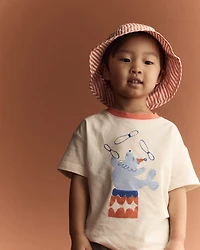 Toddler Juggling Relaxed Graphic Tee - Cream