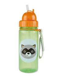 Zoo Straw Bottle - 13 Oz - Raccoon