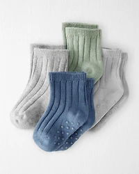 Baby 4-Pack Socks Made with Organic Cotton